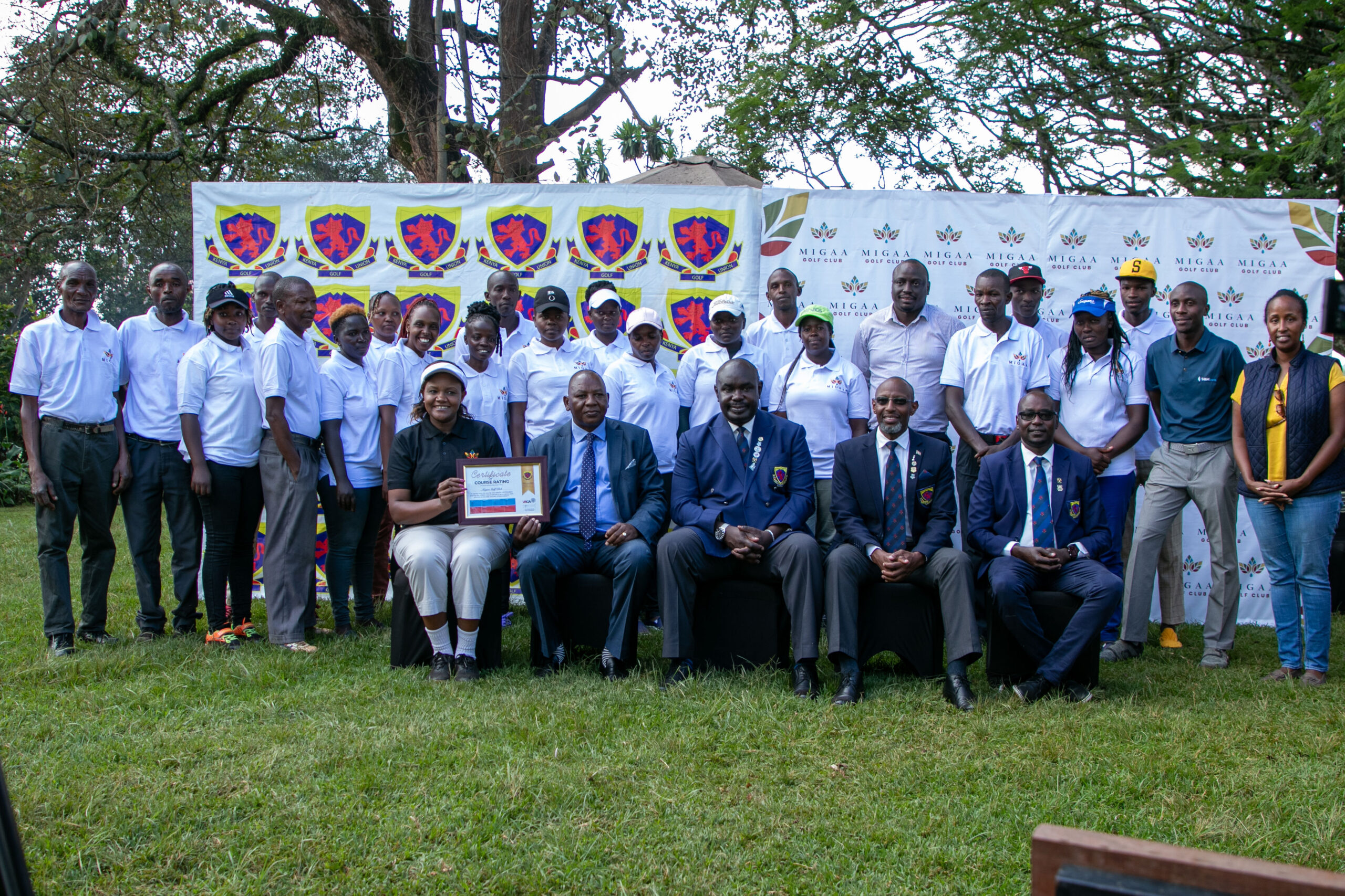 Migaa Golf Club Was Officially Affiliated to the Kenya Golf Union & Receives The Certificate