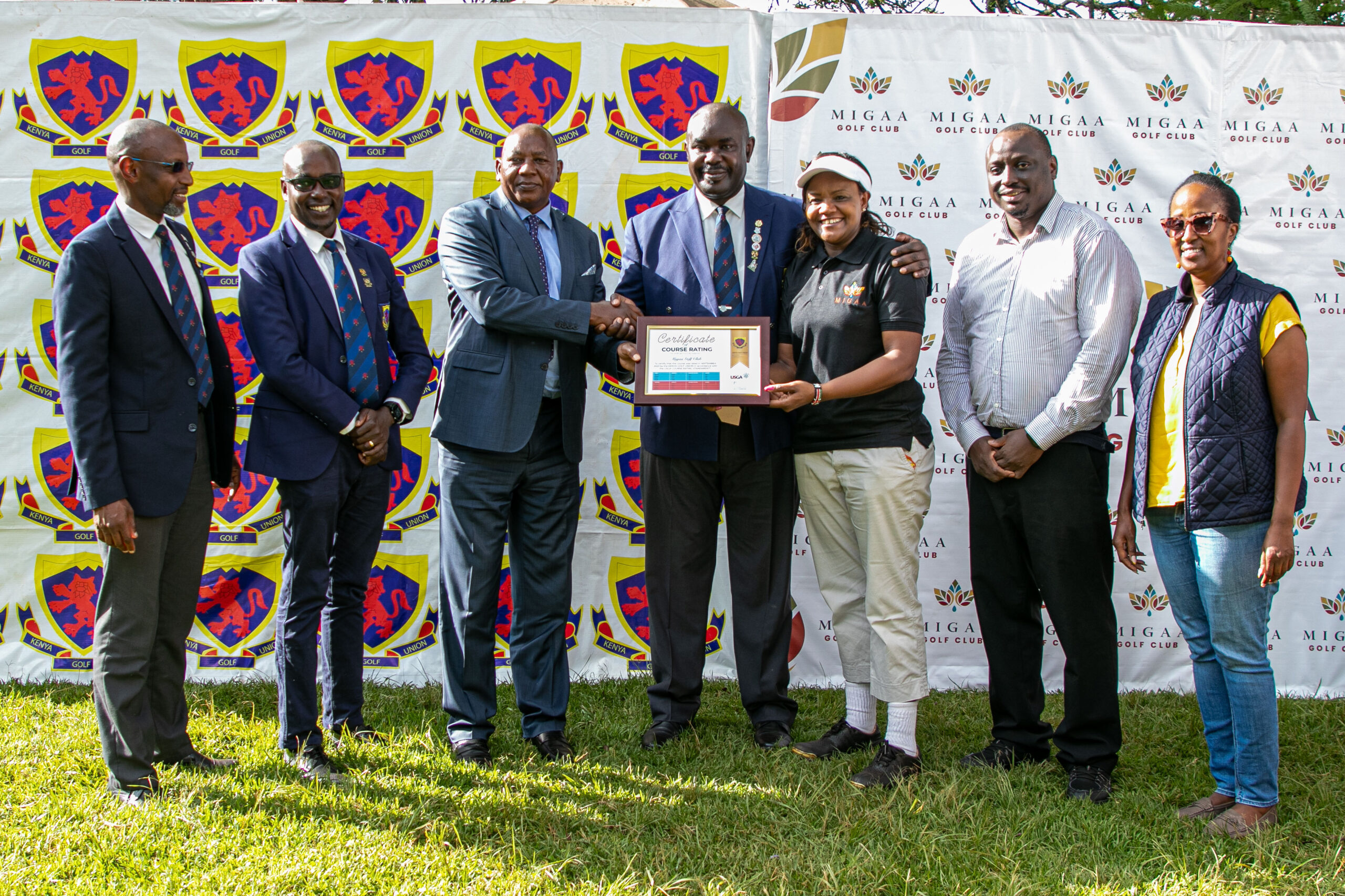 Migaa Golf Club Was Officially Affiliated to the Kenya Golf Union & Receives The Certificate